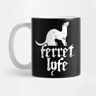 Distressed Ferret Lyfe Graphic Mug